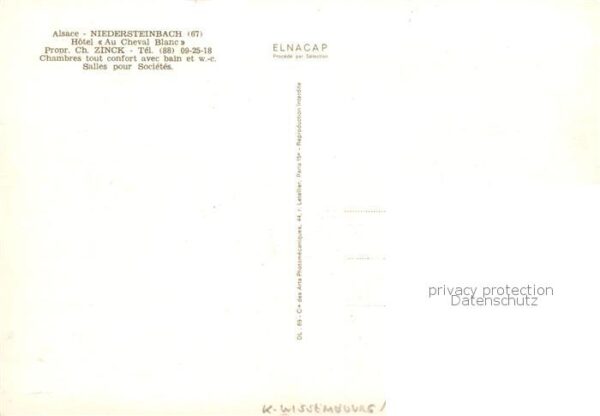 Niedersteinbach 67 Bas-Rhin Alsace Hôtel Au Cheval Blanc – Bild 2