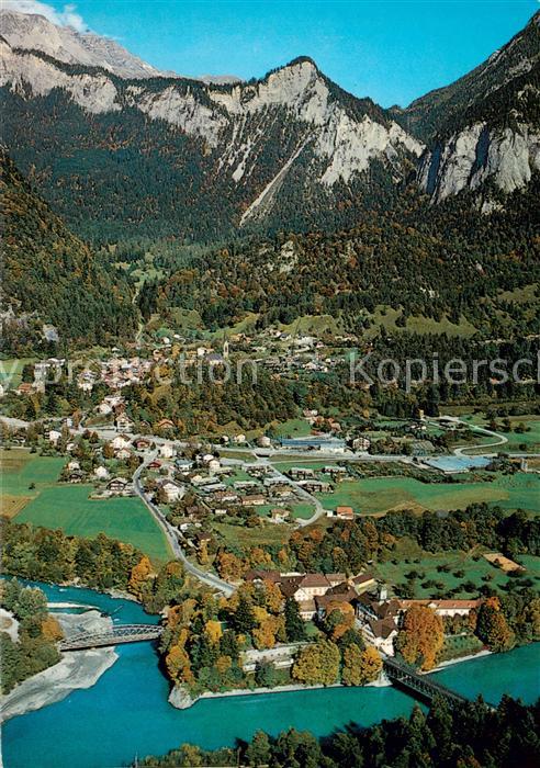 Reichenau-Tamins GR mit Zusammenfluss des Vorder- und Hinte