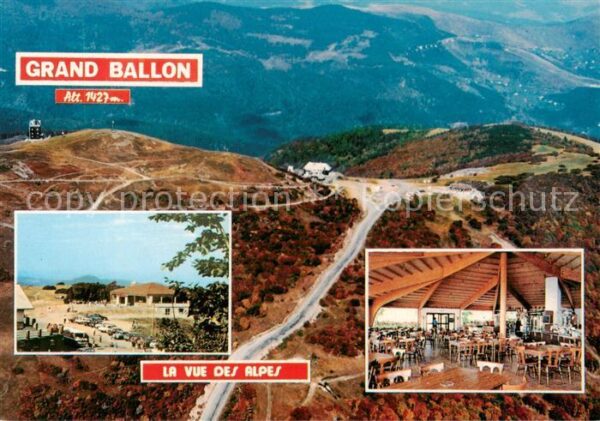 Grand-Ballon Elsass Vosges Berghotel Vogesen La Vue des Alpes Cafe