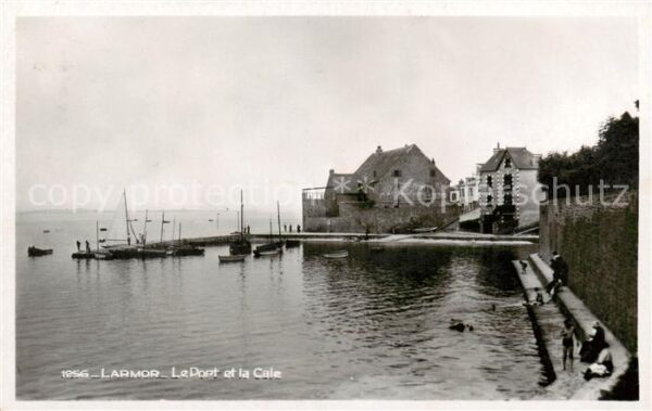 Larmor 56 Morbihan Le Port et la Cale