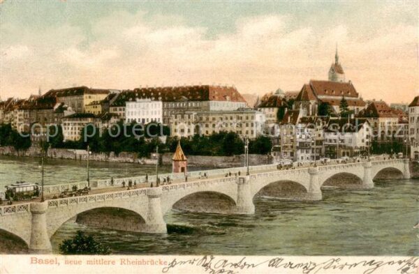 Basel BS Neue mittlere Rheinbrücke