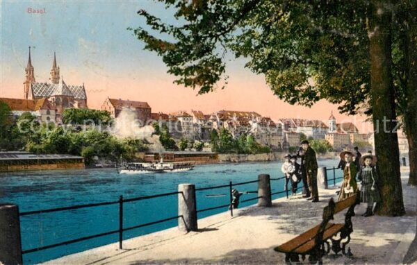 Basel BS Rheinpartie mit Münster