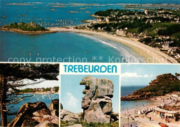 Trebeurden Vue generale le port de Trouzoul le roc