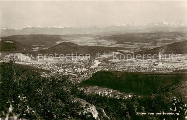 Olten SO Blick von der Frohburg