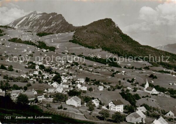 Amden SG Panorama mit Leistkamm