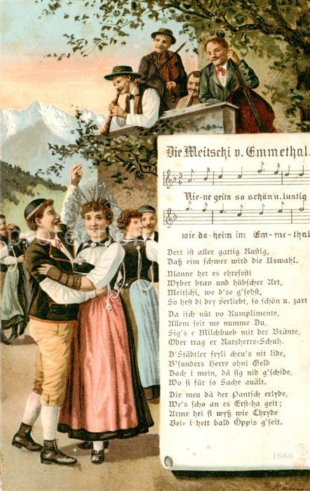 Kiesen Lied Die Meitschi und Emmethal Paare in