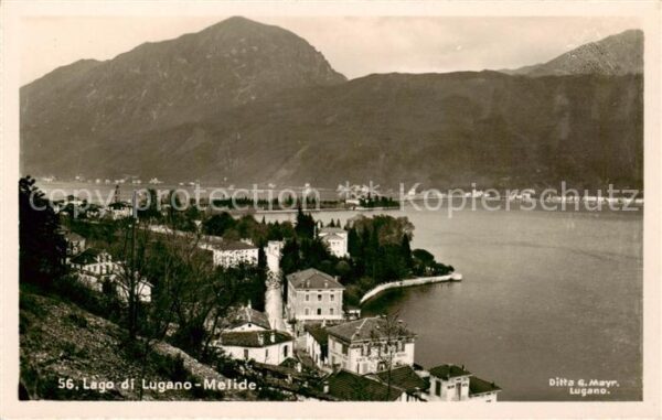 Melide Lago di Lugano Panorama