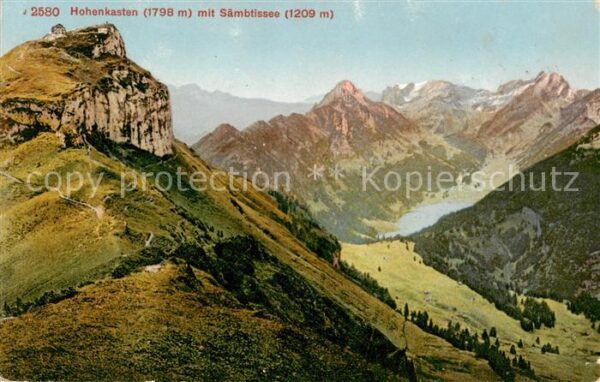 Appenzell IR Hohenkasten mit Sämbtissee Appenzeller