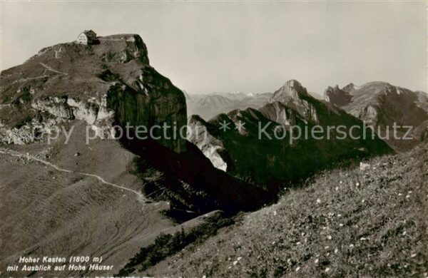 Appenzell IR Hoher Kasten mit Ausblick auf Hohe Häus