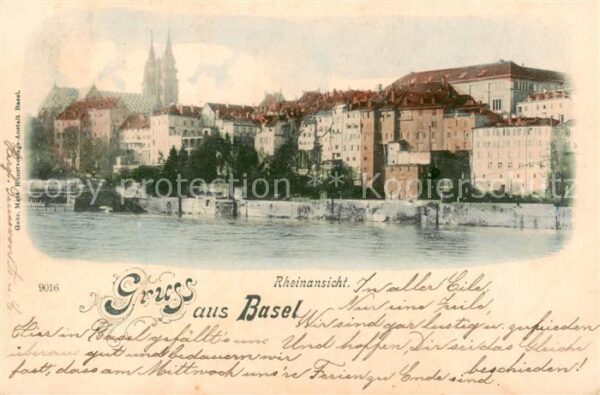 Basel BS Rheinansicht