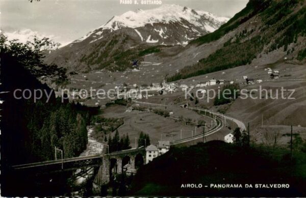 Airolo TI Panorama da Stalvedro Passo San Gottard