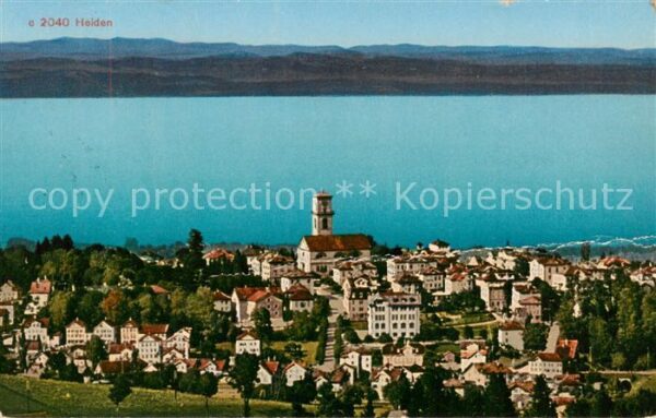 Heiden AR Stadtbild mit Kirche Bodensee