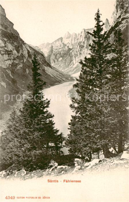 Saentis 2504m AR Blick auf den Fählensee Appenzeller Alp