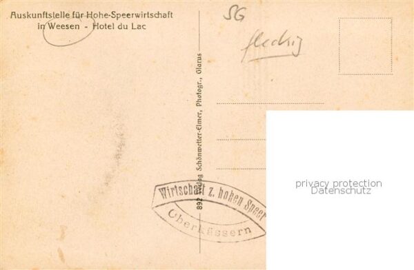 Weesen  Walensee SG Alpenwirtschaft Ober-Käsern am Speer Hô – Bild 2