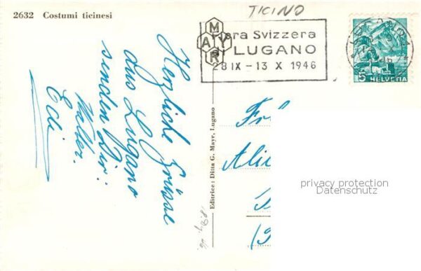 Ticino Tessin Region Costumi ticinesi Trachten – Bild 2