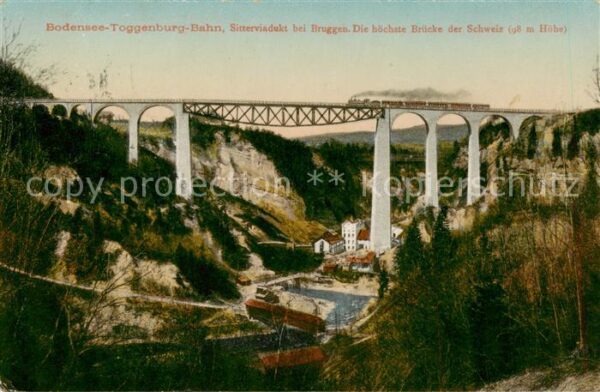 Bruggen  SG Bodensee Toggenburg Bahn Sitterviadukt