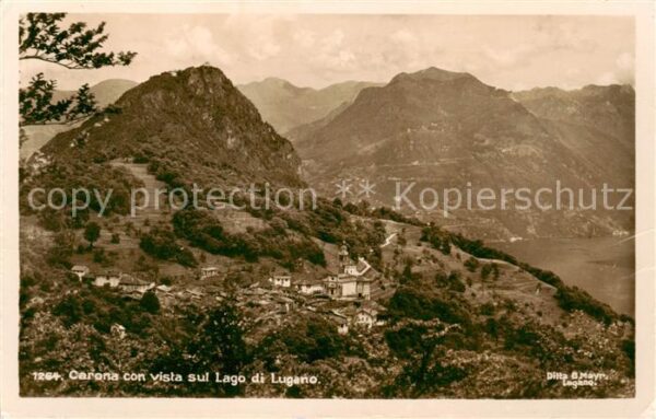 Carona Lago di Lugano TI con vista sul Lago di Lugano
