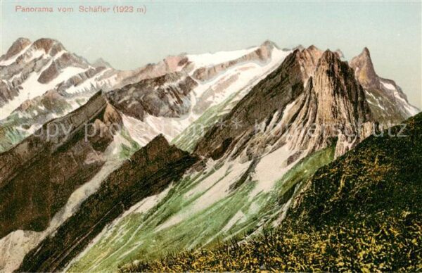 Appenzell IR Panorama vom Schäfler Bergwelt Appenzel