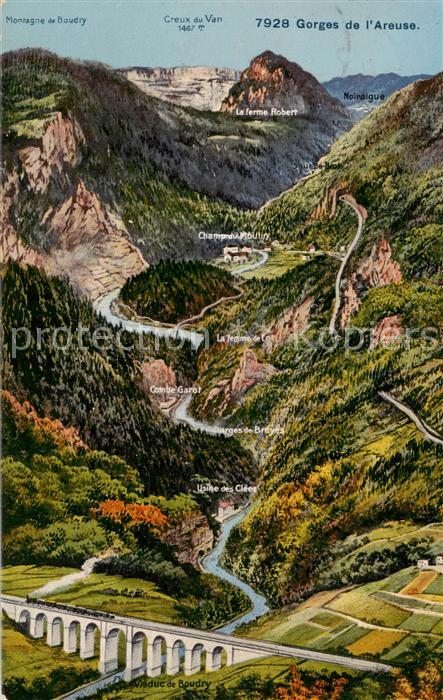 Gorges de l Areuse Viaduc de Boudry vue du ciel Künstlerka