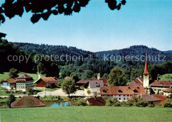 Magdenau Botsberg Flawil SG Ortsmotiv mit Kirchen