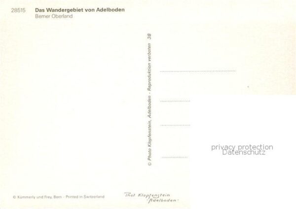 Adelboden BE Wandergebiet Berner Oberland aus der Vo – Bild 2