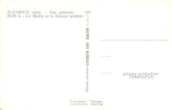Jujurieux Vue aerienne La Mairie et le Groupe sco – Bild 2