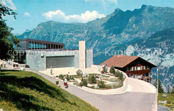 Muerren BE Bahnhof Mürrenbahn mit Männlichen Tschu