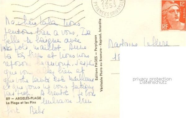 Argeles-sur-Mer 66 Pyrenees-Orientales Plage Pins – Bild 2