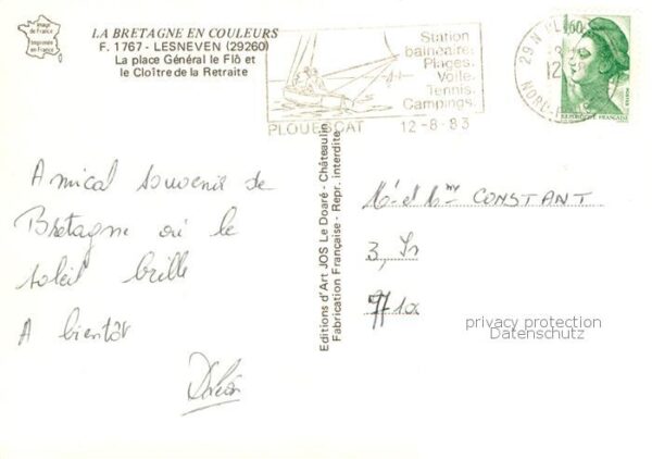 Lesneven 29 Finistere La place General le Flo et le Cloitre d – Bild 2