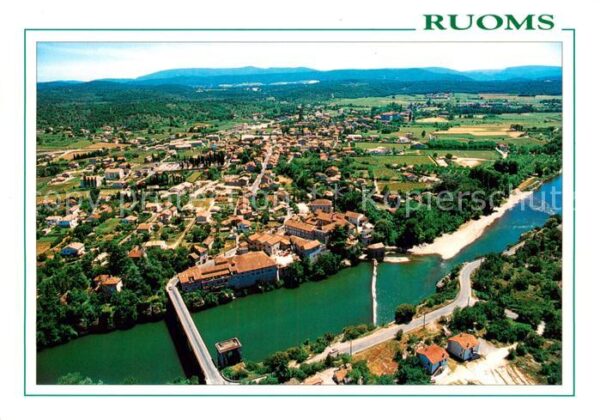 Ruoms Vue Generale aérienne