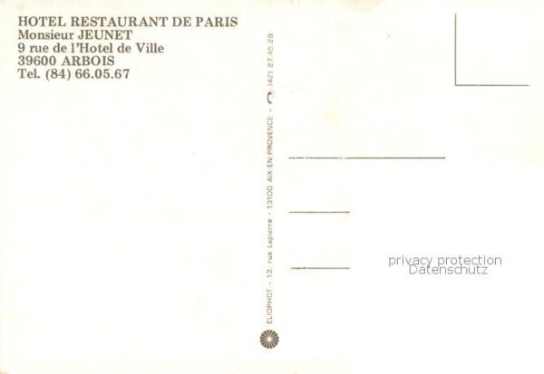 Arbois Hotel Restaurant de Paris – Bild 2