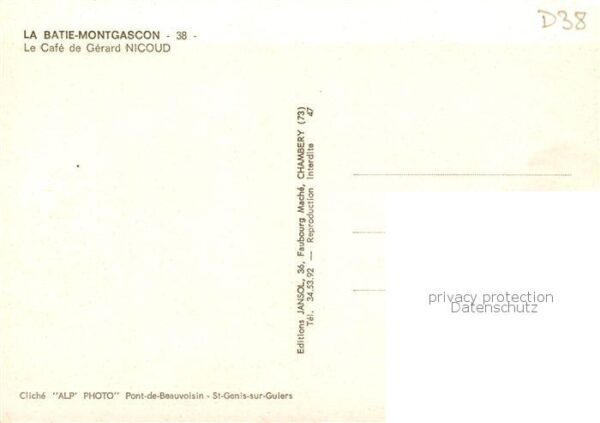 La Batie-Montgascon Cafe de Gérard Nicoud – Bild 2