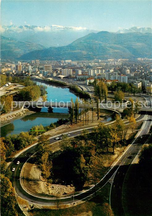 Grenoble 38 Echanger des Sablons au fond Chamrousse