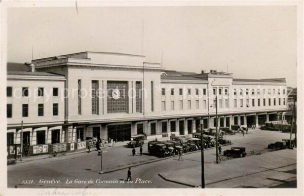Geneve GE La Gare de Cornavin et la Place