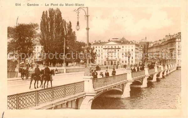 Geneve GE Le Pont du Mont Blanc