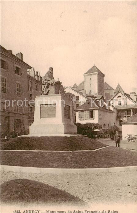 Annecy 74 Haute-Savoie Monument de Saint Francois de Sales