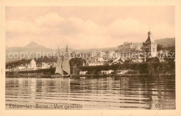 Evian-les-Bains 74 Vue generale