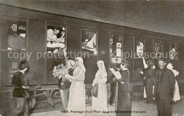 Geneve GE Passage d’un train de grands blesses fr