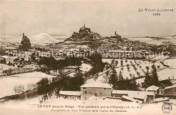 Le Puy  en-Velay 43 Haute-Loire Vue generale prise d_Espaly
