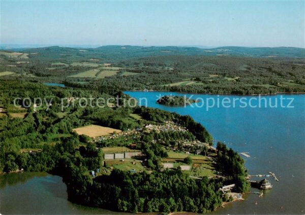 Lac des Settons 35 Vue aerienne Presqu_Ile des Branlasse