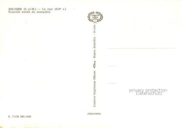 Jouarre La tour Nouvelle entree du monastere – Bild 2