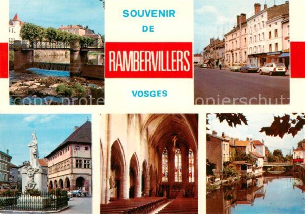 Rambervillers 88 Vosges Ecole du Centre Rue Carnot Place du 3 S