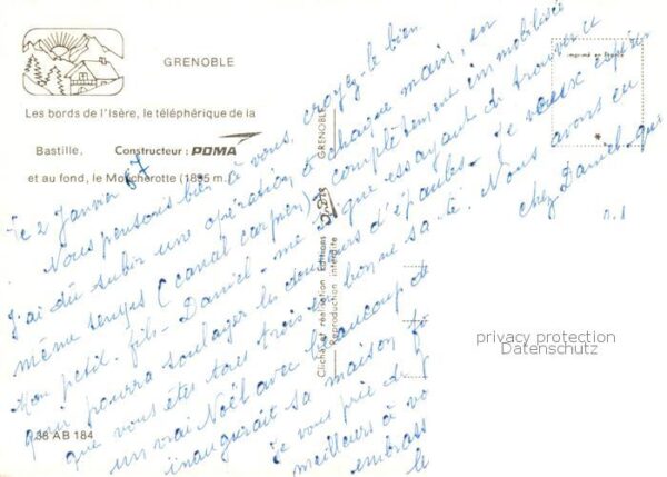 Grenoble 38 Les bords de l’Isere le telepherique de – Bild 2