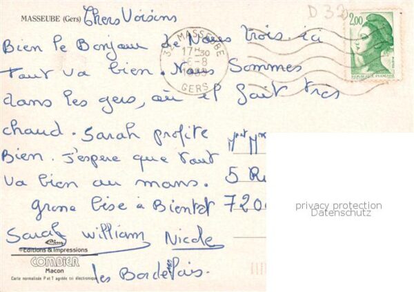 Masseube 32 Gers Vue aerienne Eglise Piscine – Bild 2