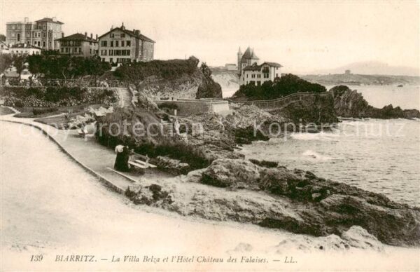 Biarritz Pyrenees Atlantiques La Villa Belza et l’Hotel Chateau des F