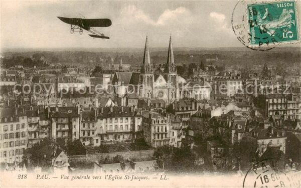 Pau 64 Vue generale vers l’Eglise St Jacques