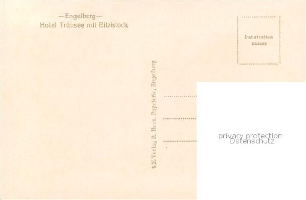 Engelberg  OW Hotel Trübsee mit Bitzistock – Bild 2