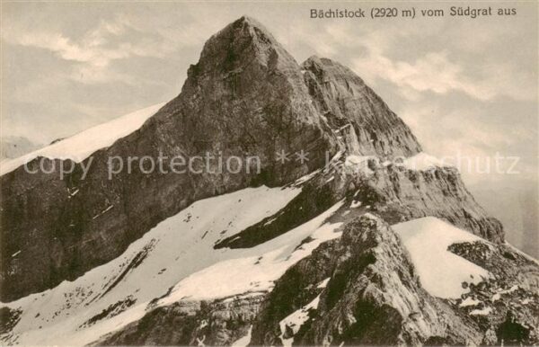 Baechistock 2914m GL Blick vom Südgrat