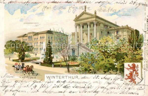 Winterthur  ZH Stadthaus mit Primarschulhaus