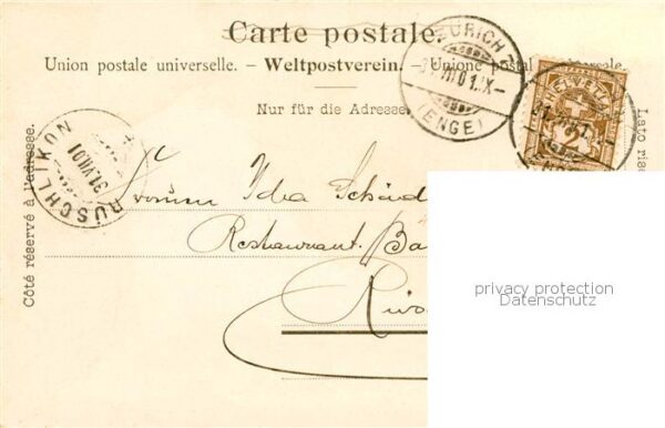 Zuerich ZH Fraumünster mit Stadthaus und Post – Bild 2